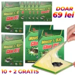 10 + 2 GRATUIT Capcana cu Lipici pentru Soareci si Sobolani