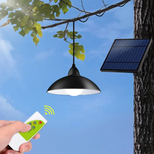 lampa solara cu telecomanda si panou solar