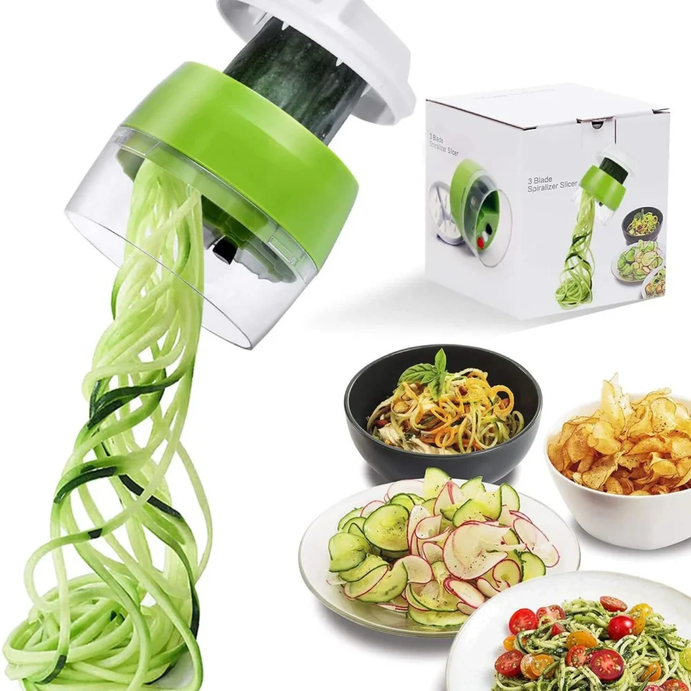 PROMO Masina de tocat carne + Razatoare 5 in 1 pentru taiat legume spirala - imagine 5