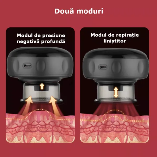 Aparat inteligent de masaj cu ventuze electrice