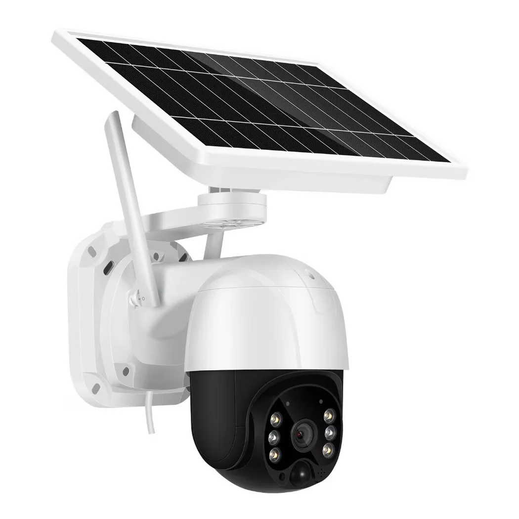 Camera Supraveghere Wireless, panou Solar, V380 Pro, 1080p, 4MP, Infrarosu, Senzor Miscare, Microfon,