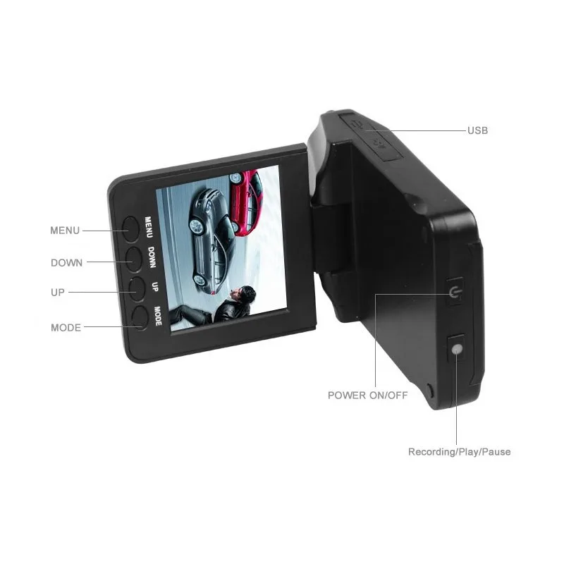 Camera Video Auto cu Inregistrare HD, DVR Si Display 2,5 Inch, USB, Card SD + CADOU Card-32GB