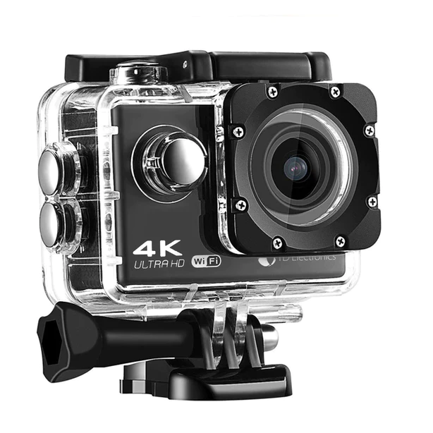 Camera Video Sport UltraHD 4K @ 30fps WiFi 16.0MP Black Pachet complet cu Accesorii-
