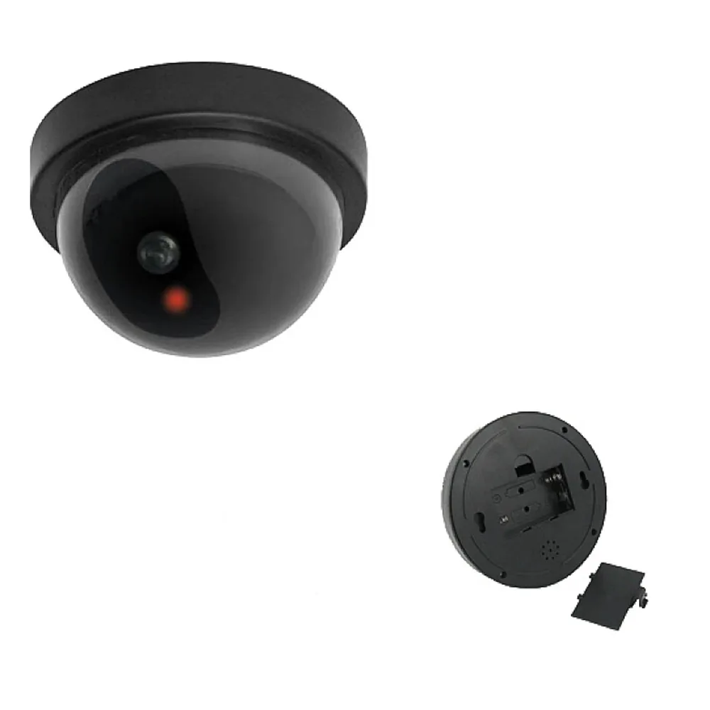 Camera supraveghere video FALSA, interior-exterior cu LED, indicator rosu-