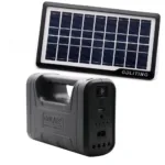 Kit Sistem de Iluminare Solara, Portabil cu panou Fotovoltaic, LED, 3 x Becuri, Lanterna, Iesire USB, Incarcator