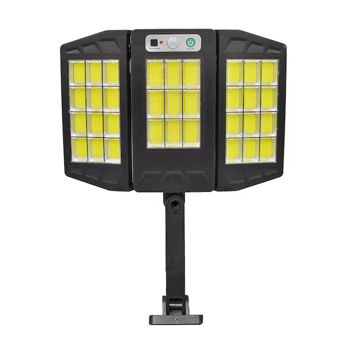Lampa Solara 324LED, Senzor De Miscare, Protectie IP67, Waterproof, Exterior, Negru