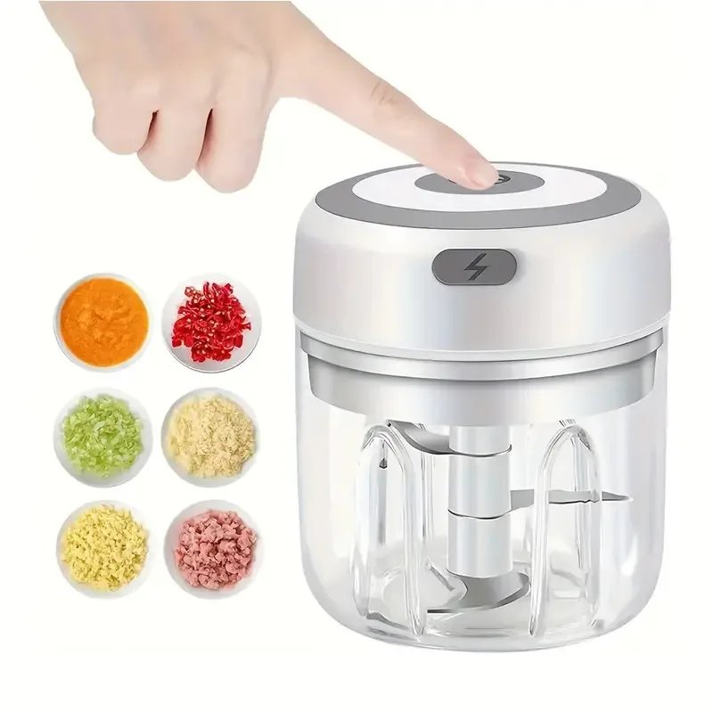 Mini Tocator Electric pentru Legume, Fructe, Usturoi