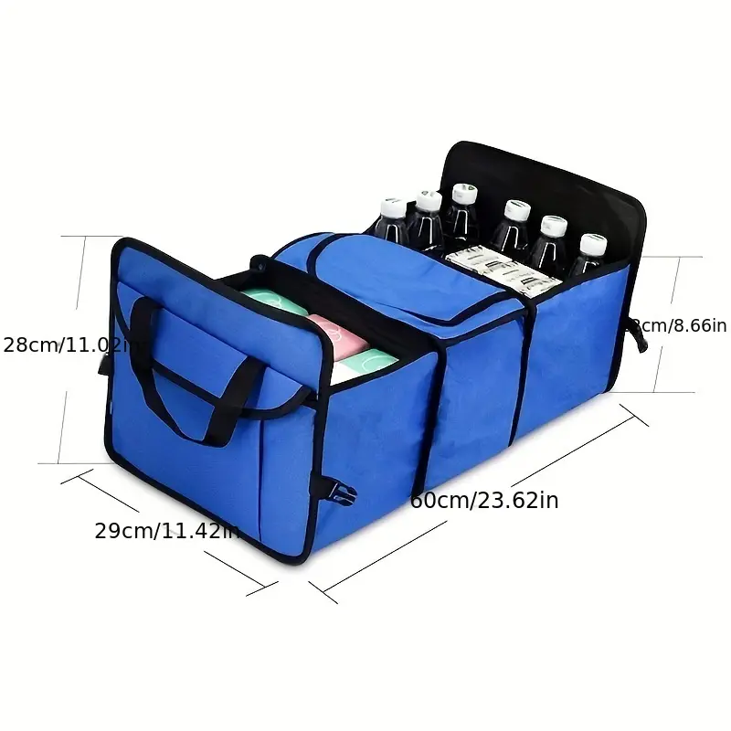 Organizator Universal de Portbagaj, pliabil, echipat cu un spatiu frigorific, destinat masinilor, vehiculelor, SUV-urilor sau camioanelor--