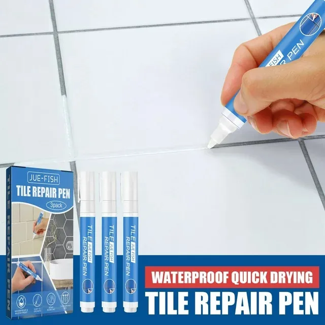 Reparator Chit de Rosturi Faianta, Gresie culoare Alba 3 buc__