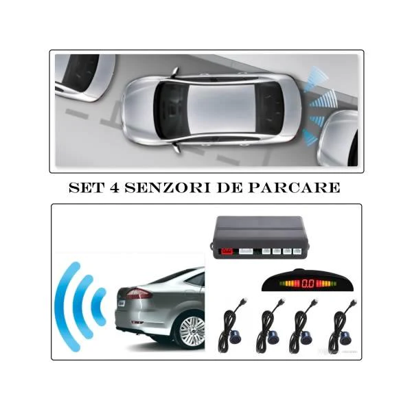 Senzori-Parcare Universali, Auto detector, Parktronic, display radar monitor 4 senzori