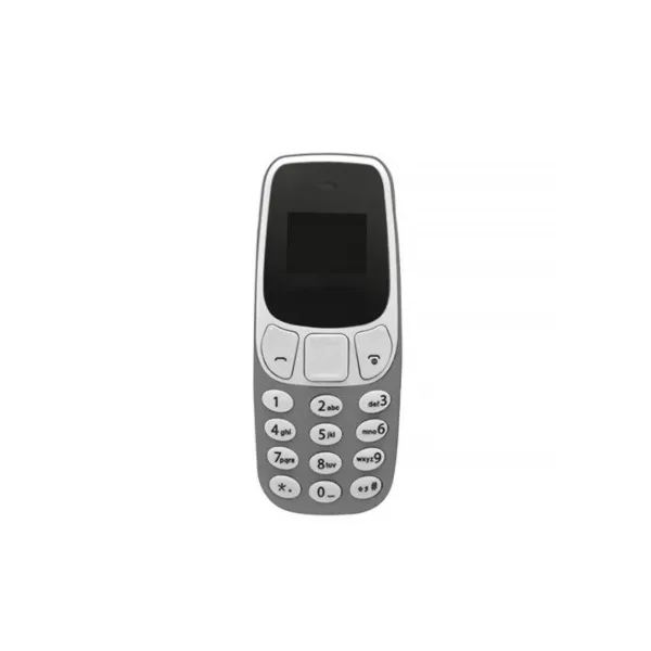 Telefon Mobil GSM Mini, Dual SIM, Bluetooth, Ecran OLED, Model Clasic, Baterie 380mAh, Gri-