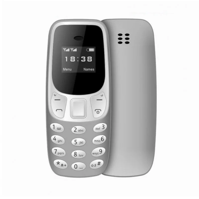 Telefon-Mobil GSM Mini, Dual SIM, Bluetooth, Ecran OLED, Model Clasic, Baterie 380mAh, Gri