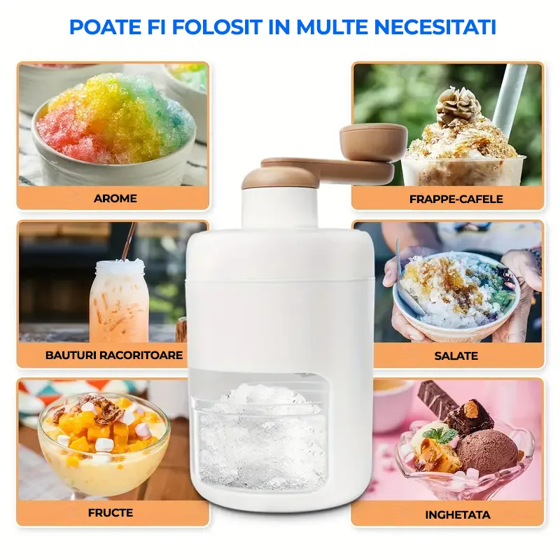 Tocator de gheata pentru salate, cocktailuri, deserturi-