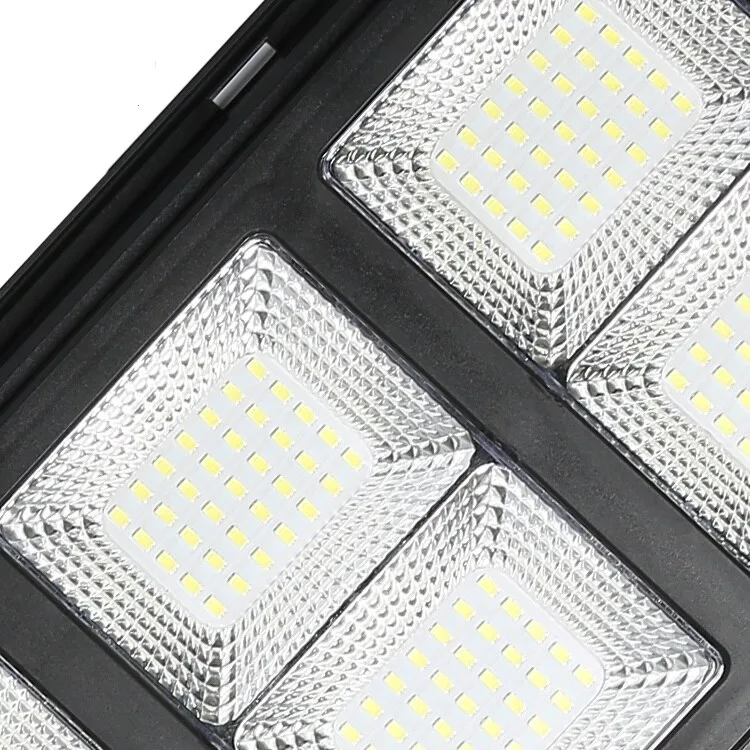 Lampa Solara Led, JORTAN Slim, 200W, Senzori de Miscare-Suport Metalic, Telecomanda