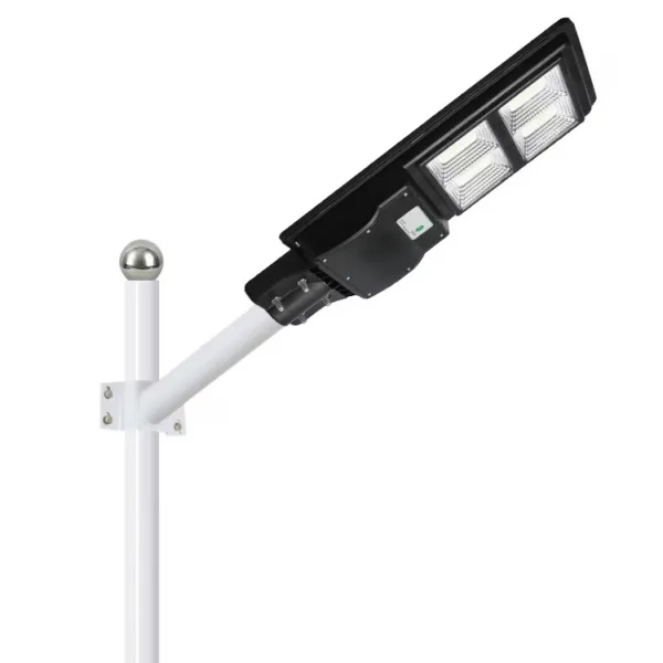 Lampa Solara Led, JORTAN Slim, 200W, Senzori de Miscare, Suport Metalic, Telecomanda__